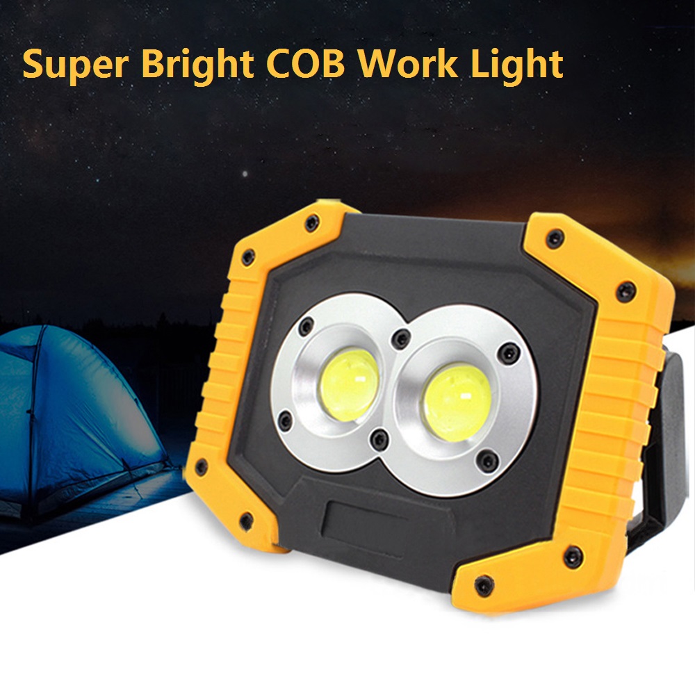 슈퍼 밝은 COB 휴대용 작업 빛 야외 비상 조명 LED 다기능 캠핑 랜턴 강력한 손전등 낚시